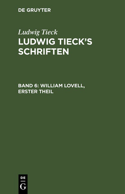 William Lovell, Erster Theil