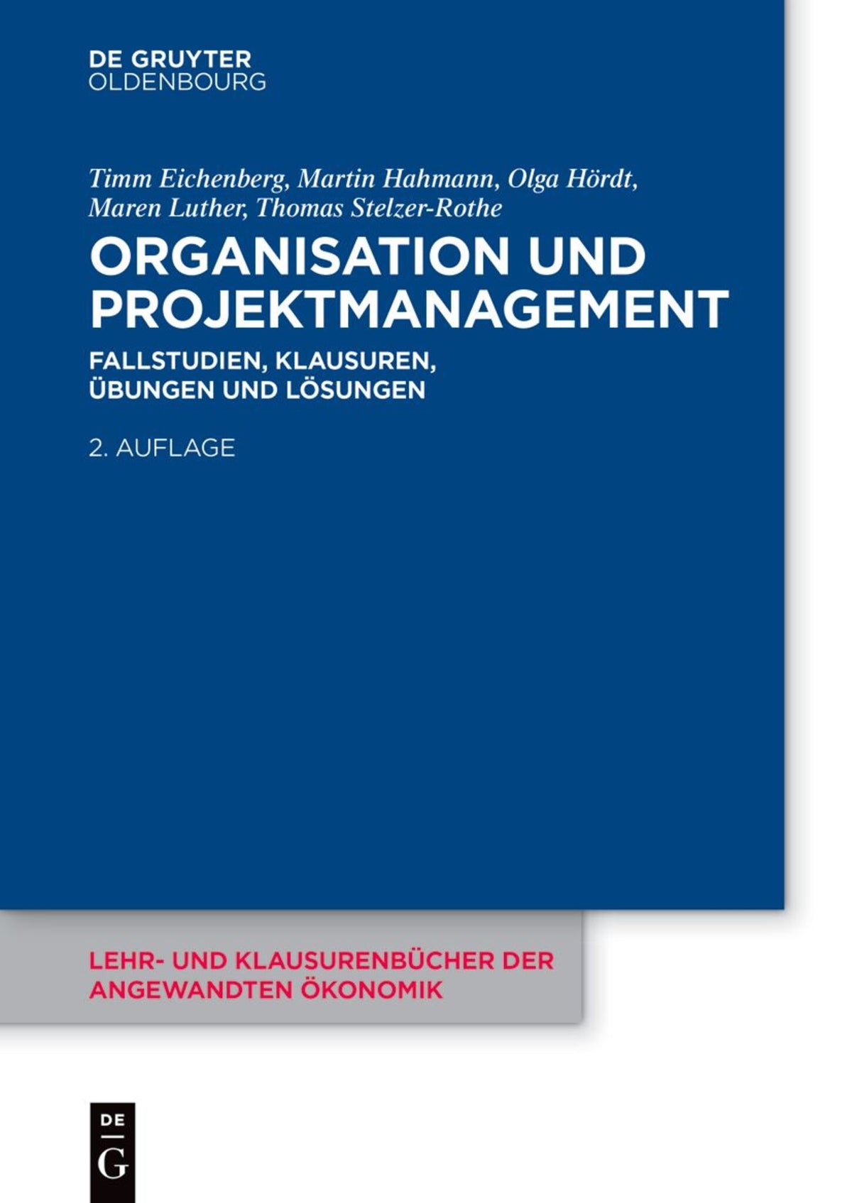 Cover image for Organisation und Projektmanagement ISBN 9783111199375