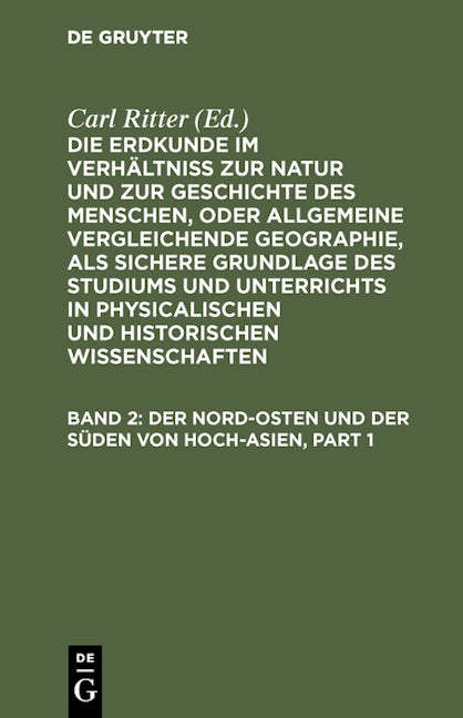 Der Nord-Osten und der Süden von Hoch-Asien