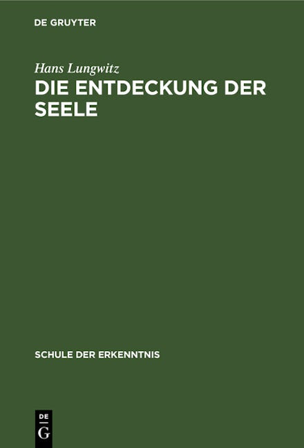 Die Entdeckung der Seele