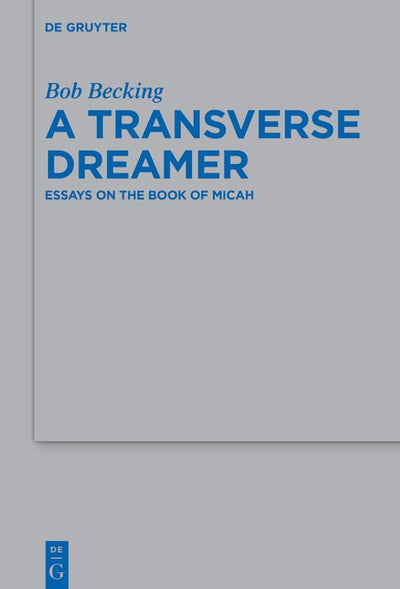 Cover image for A Transverse Dreamer, isbn: 9783111207834