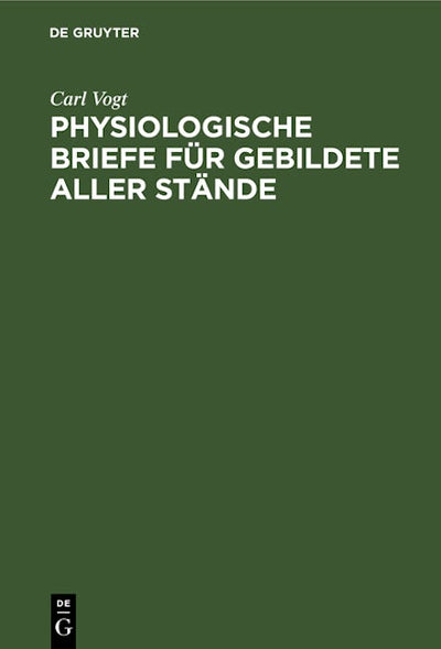 Physiologische Briefe für Gebildete aller Stände