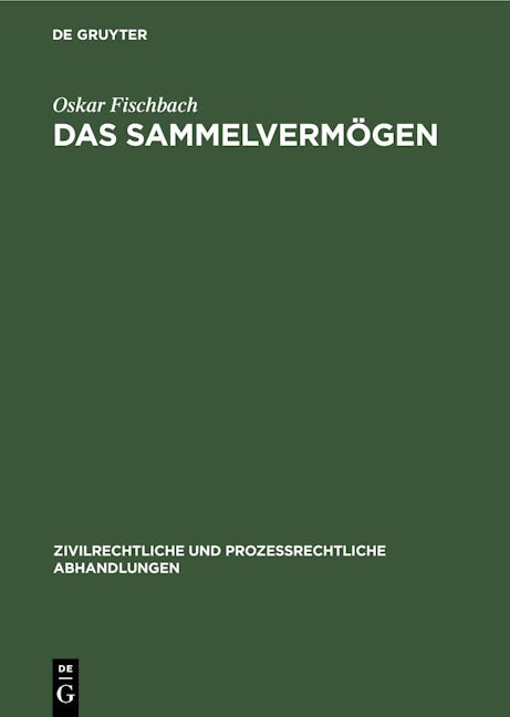 Das Sammelvermögen