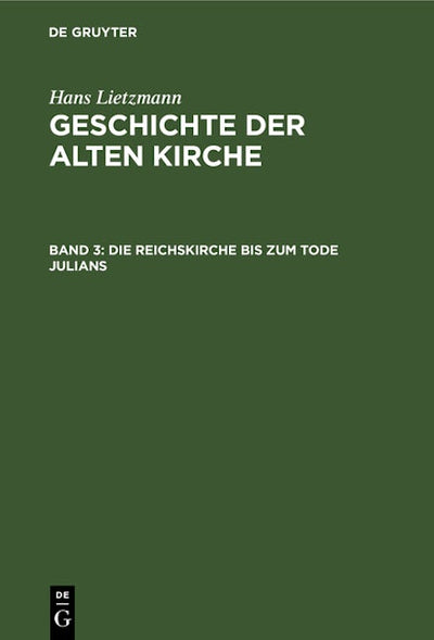 Die Reichskirche bis zum Tode Julians