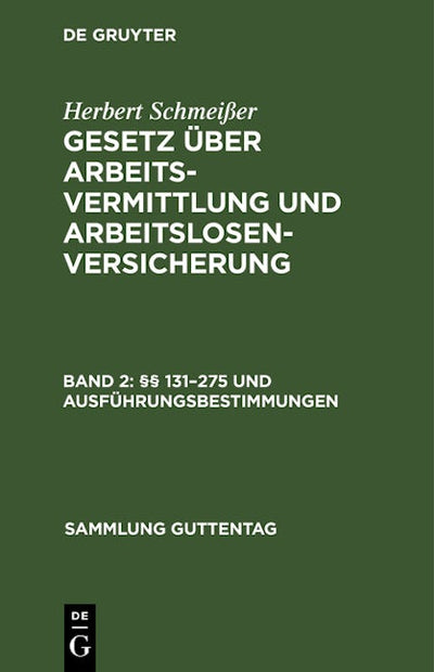 §§ 131–275 und Ausführungsbestimmungen