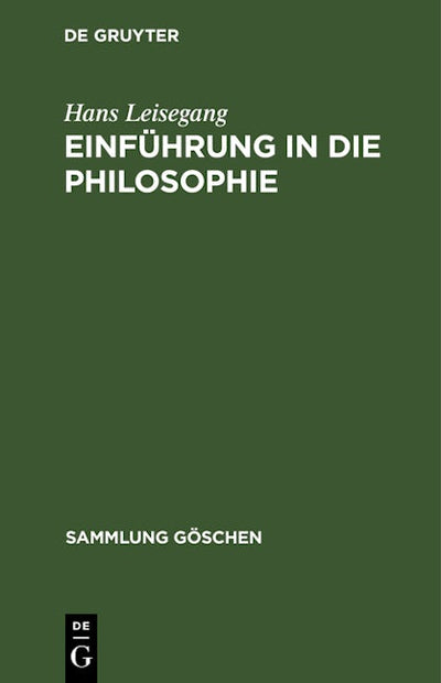 Einführung in die Philosophie