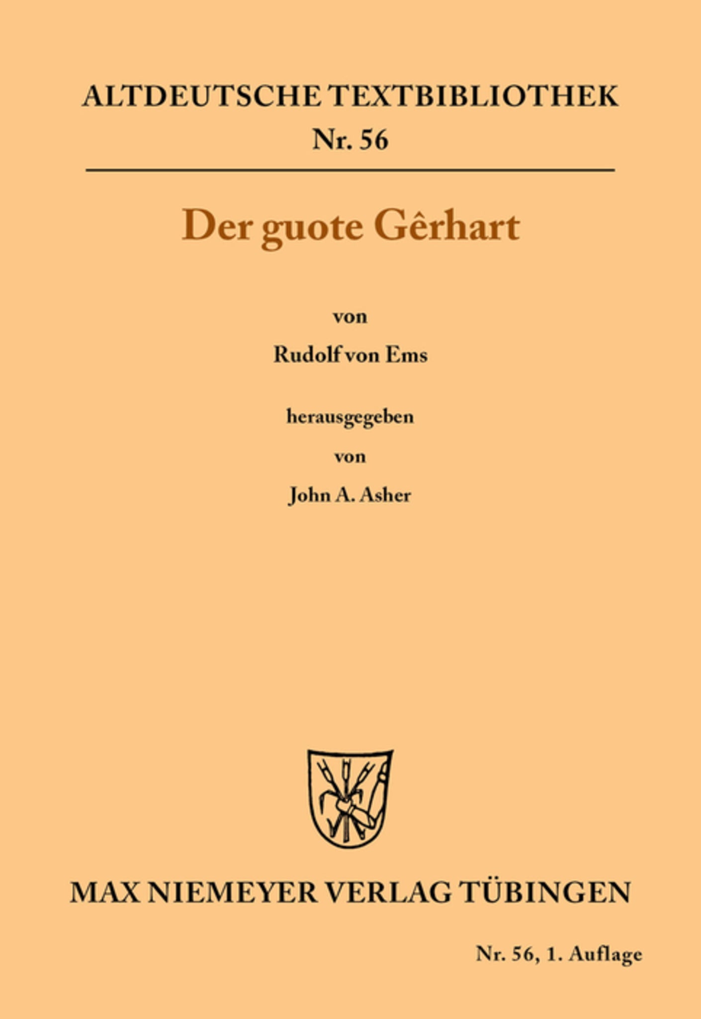 Cover image for Der guote Gêrhart ISBN 9783111215808