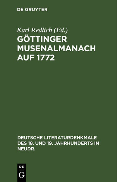 Göttinger Musenalmanach auf 1772