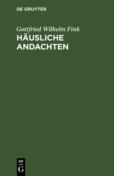 Häusliche Andachten