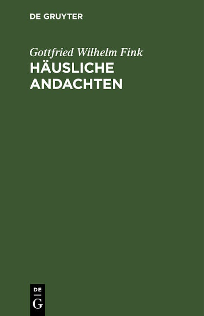 Häusliche Andachten