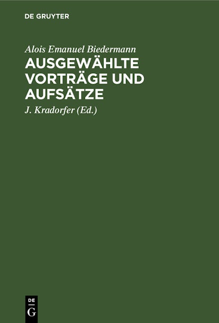Ausgewählte Vorträge und Aufsätze