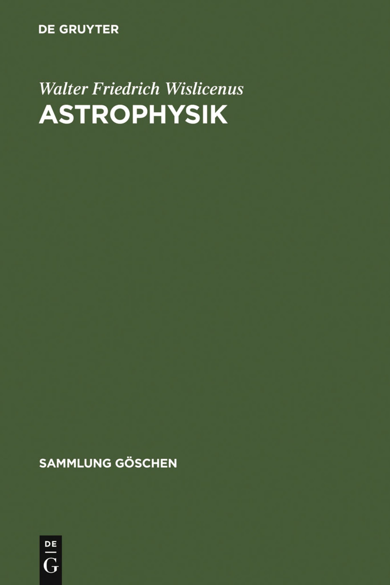 Cover image for Astrophysik ISBN 9783111221618