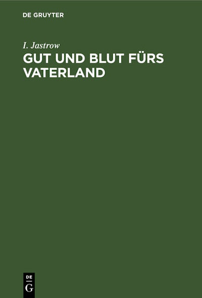 Gut und Blut fürs Vaterland