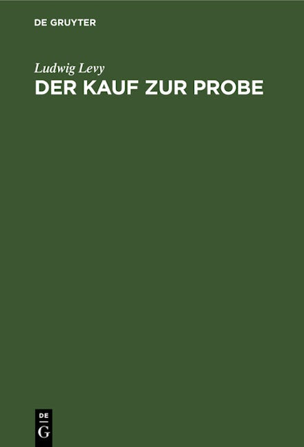 Der Kauf zur Probe