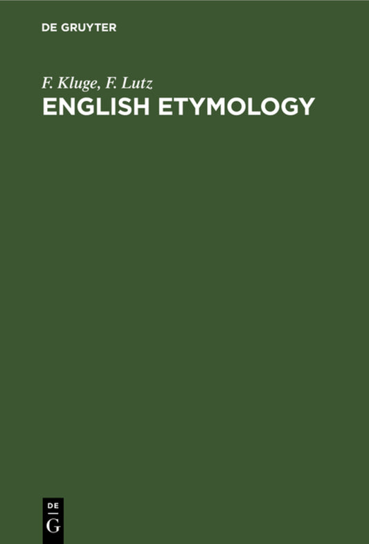 English etymology