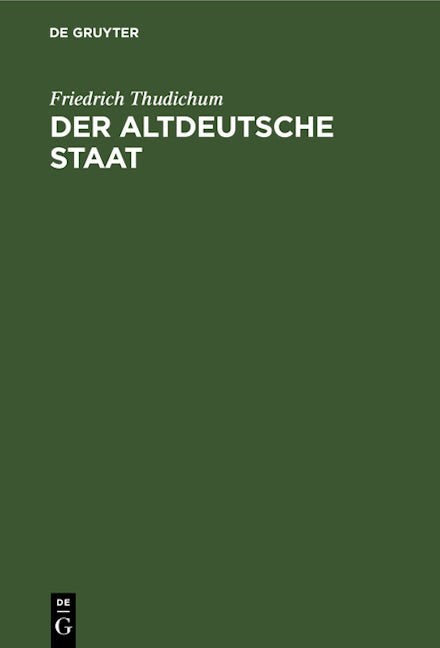Der altdeutsche Staat