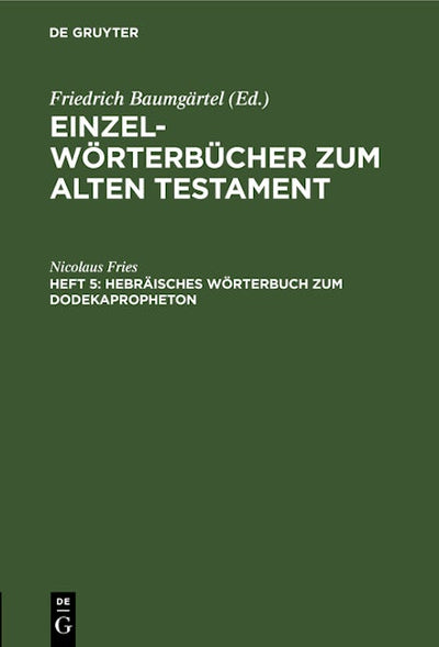 Hebräisches Wörterbuch zum Dodekapropheton