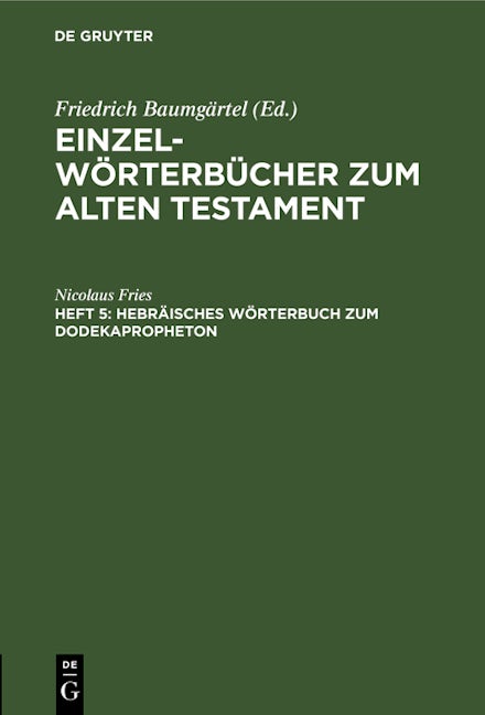 Hebräisches Wörterbuch zum Dodekapropheton