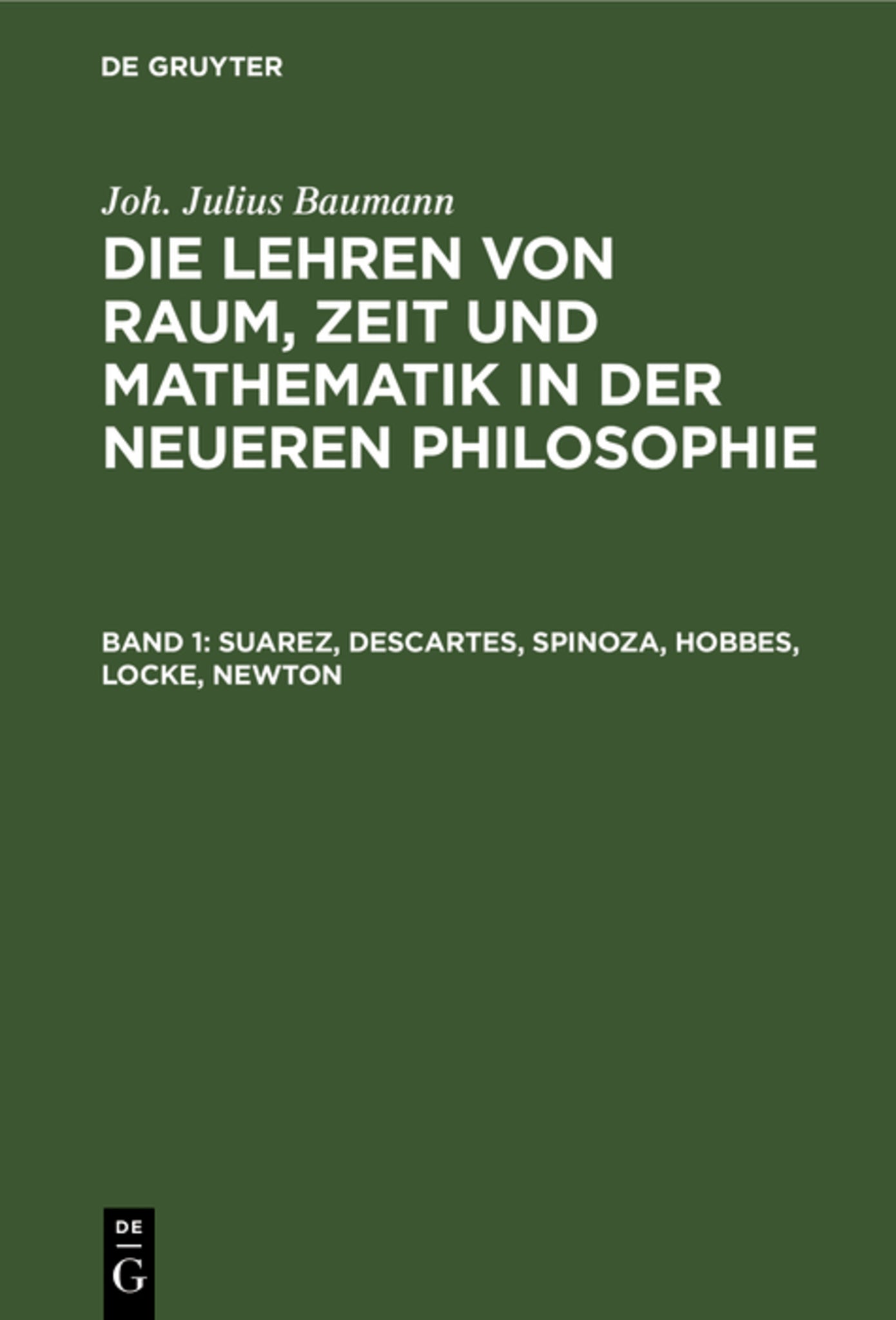 Cover image for Suarez, Descartes, Spinoza, Hobbes, Locke, Newton ISBN 9783111239408