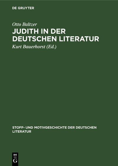 Judith in der deutschen Literatur