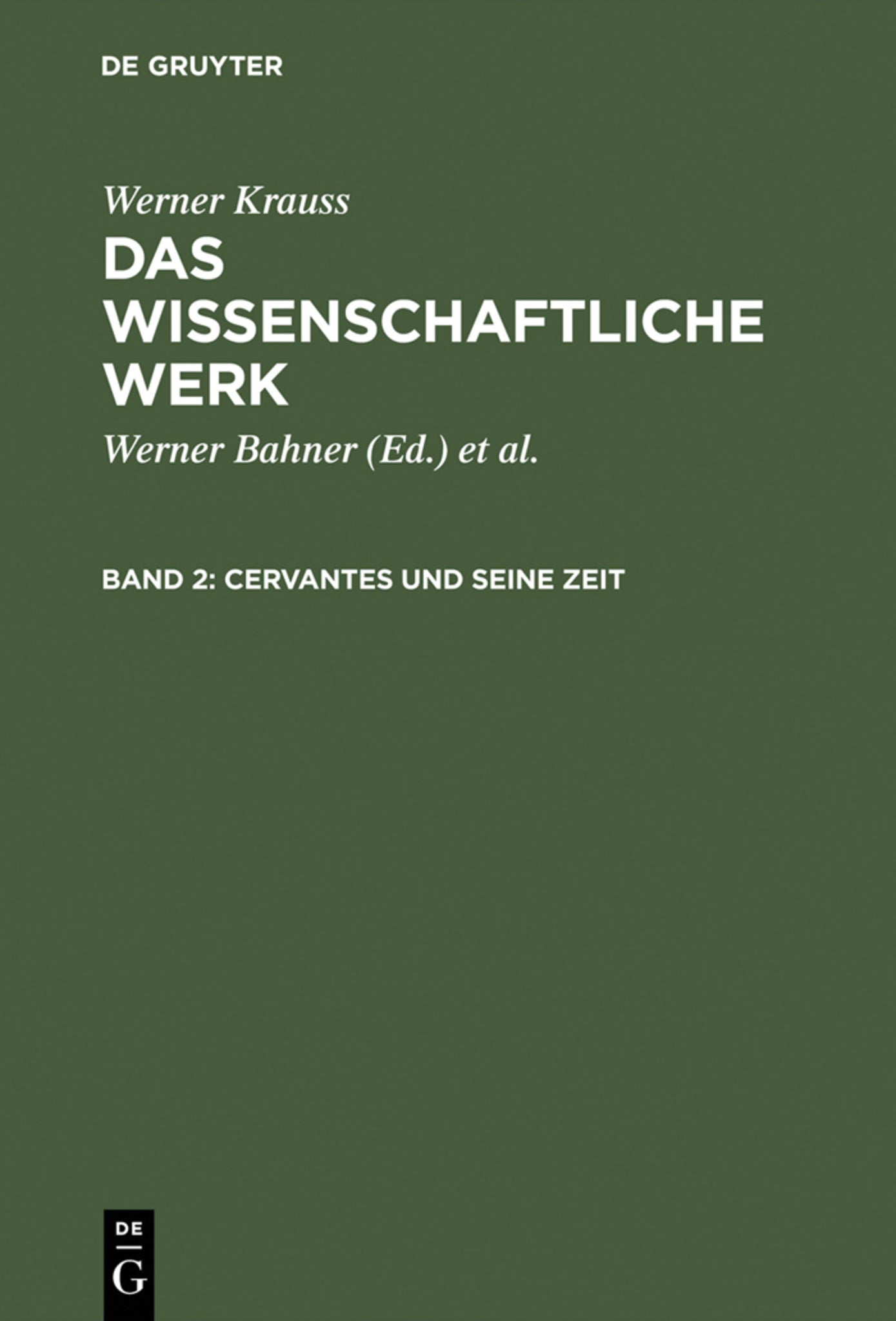 Cover image for Cervantes und seine Zeit ISBN 9783111242484