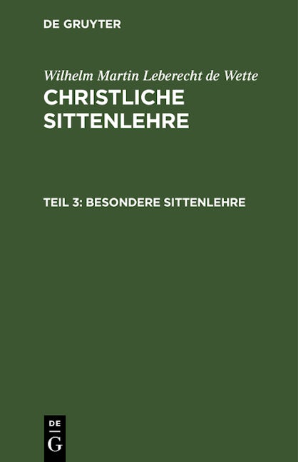 Besondere Sittenlehre