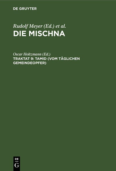 Tamid (Vom täglichen Gemeindeopfer)