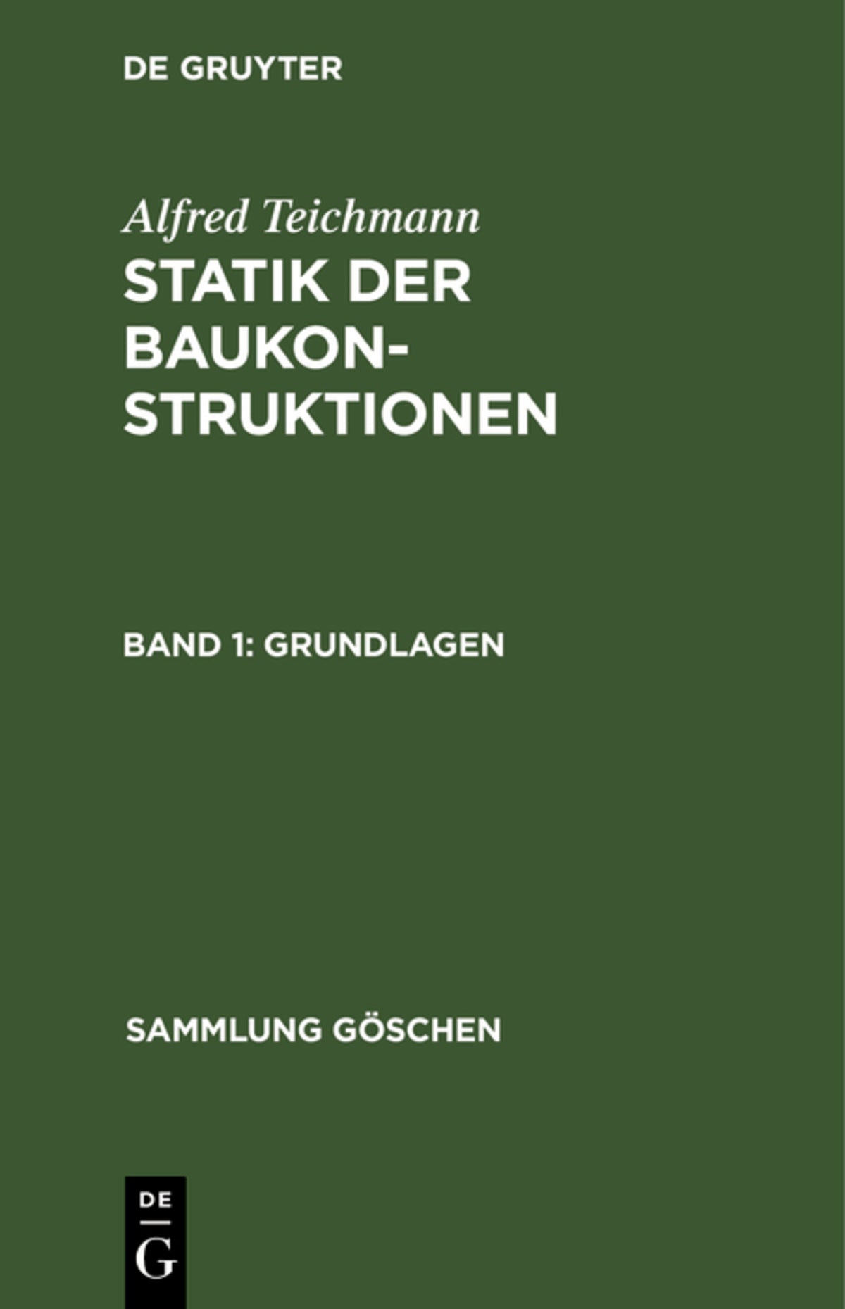 Cover image for Grundlagen ISBN 9783111248295