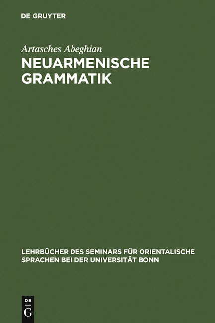 Neuarmenische Grammatik