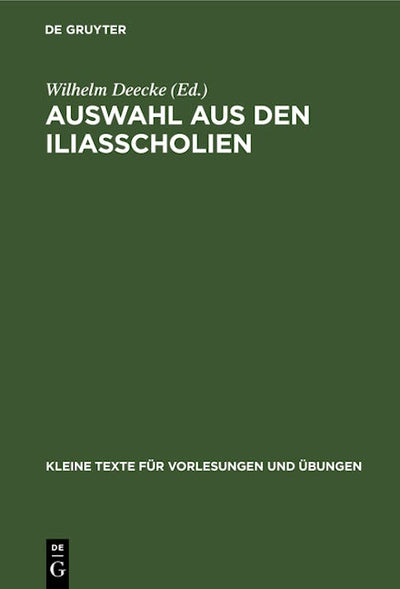 Auswahl aus den Iliasscholien