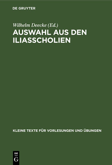 Auswahl aus den Iliasscholien