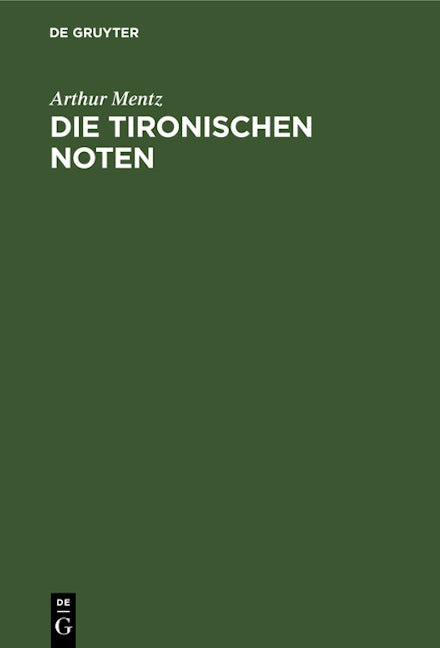 Die Tironischen Noten