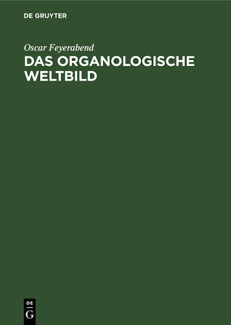 Das organologische Weltbild