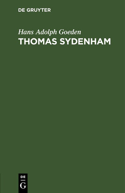 Thomas Sydenham