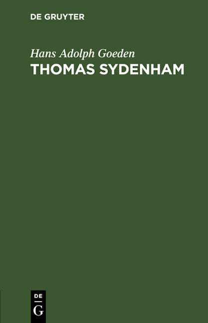 Thomas Sydenham