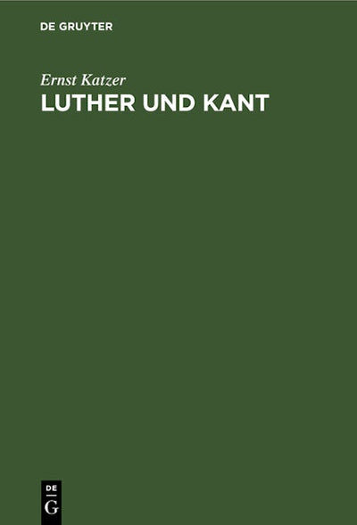 Luther und Kant