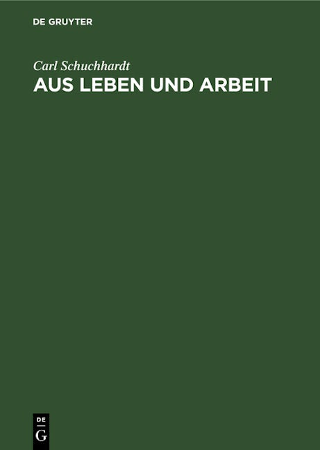 Aus Leben und Arbeit