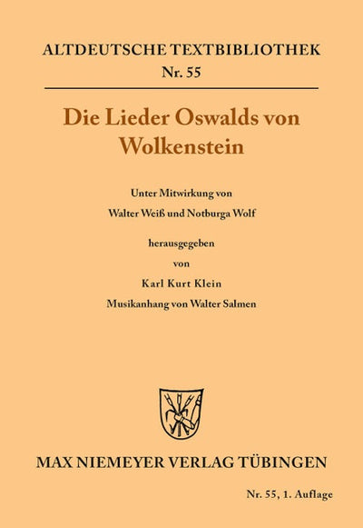 Die Lieder Oswalds von Wolkenstein