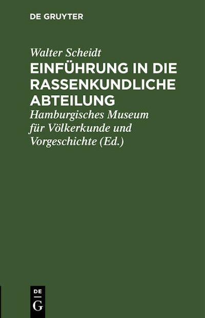 Einführung in die rassenkundliche Abteilung
