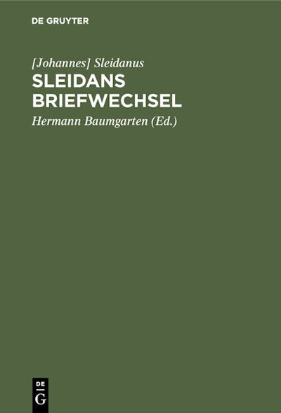 Sleidans Briefwechsel