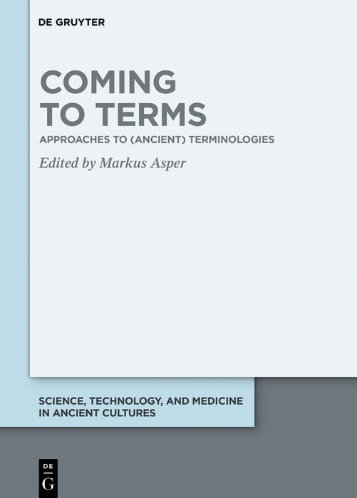 Cover image for Coming to Terms, isbn: 9783111291864