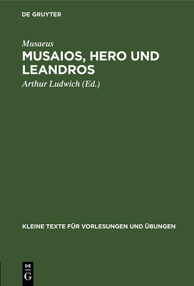 Musaios, Hero und Leandros