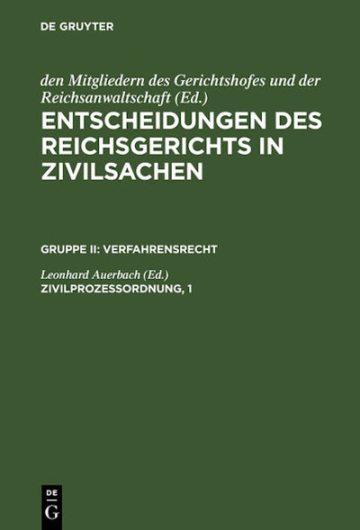 Zivilprozessordnung, 1