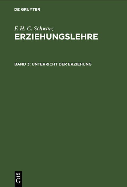 Unterricht der Erziehung