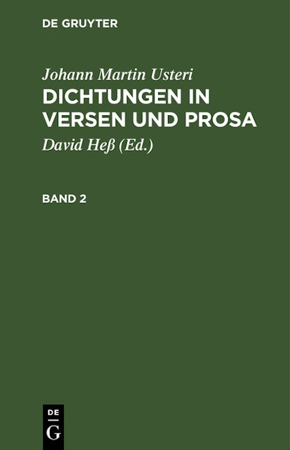 Dichtungen in Versen und Prosa