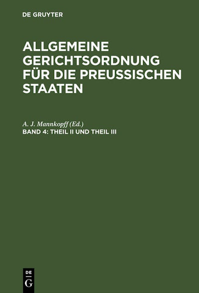 Theil II und Theil III