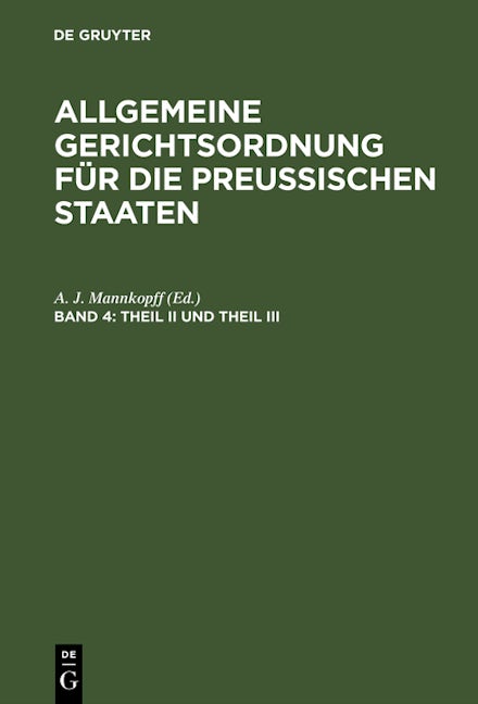 Theil II und Theil III