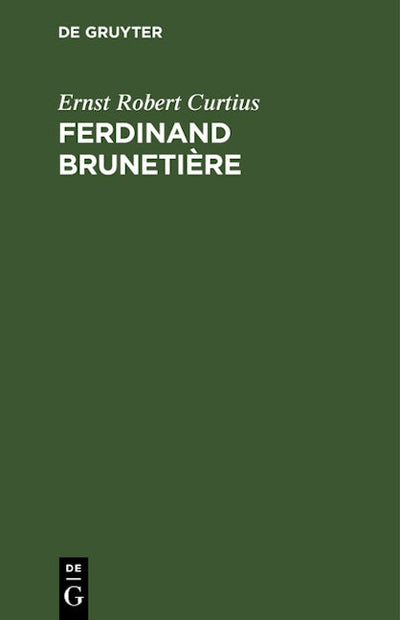 Ferdinand Brunetière