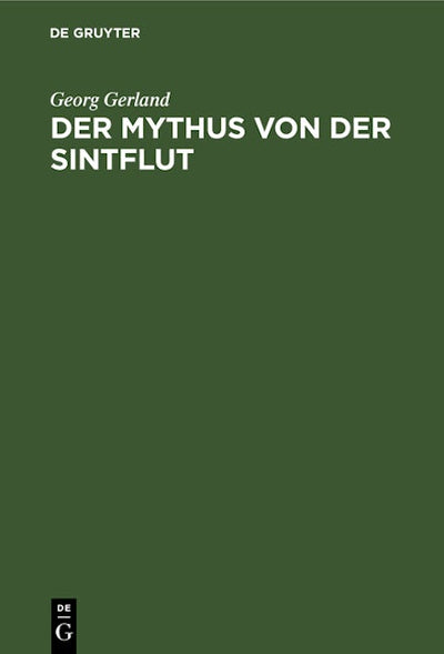 Der Mythus von der Sintflut