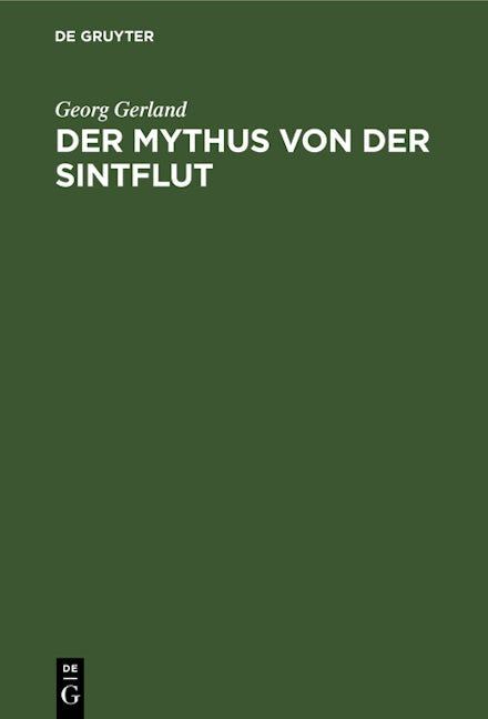 Der Mythus von der Sintflut